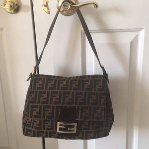 Authentic Fendi Zucca  Shoulder Bag